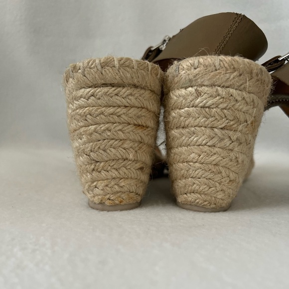 Dolce Vita Size 8 Beige Heeled Espadrille Sandals - Picture 12 of 16